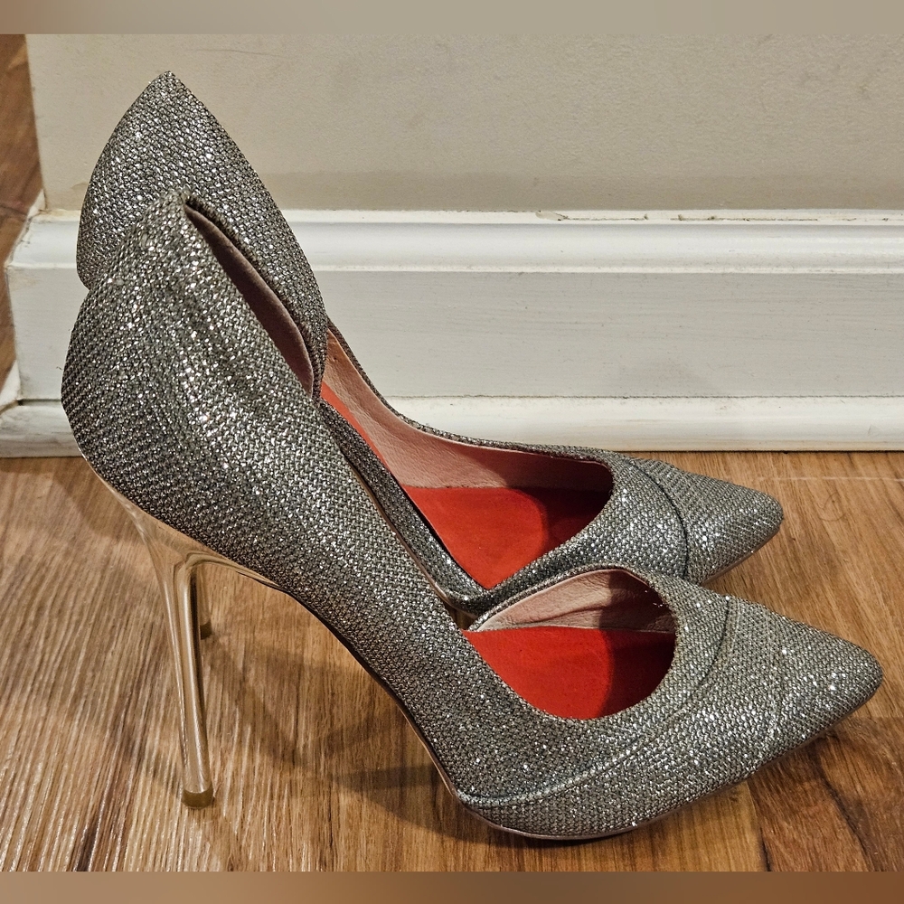 🎁Tamar Silver High Heels 9.5M